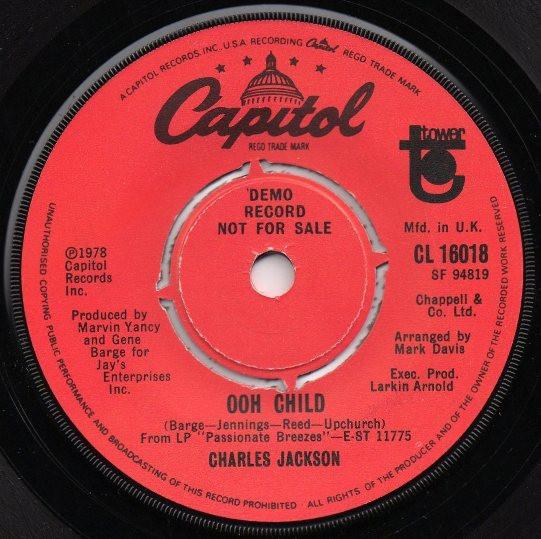 Chuck Jackson - Tonight's The Night (It's Gonna Be Alright) - 7 Inch