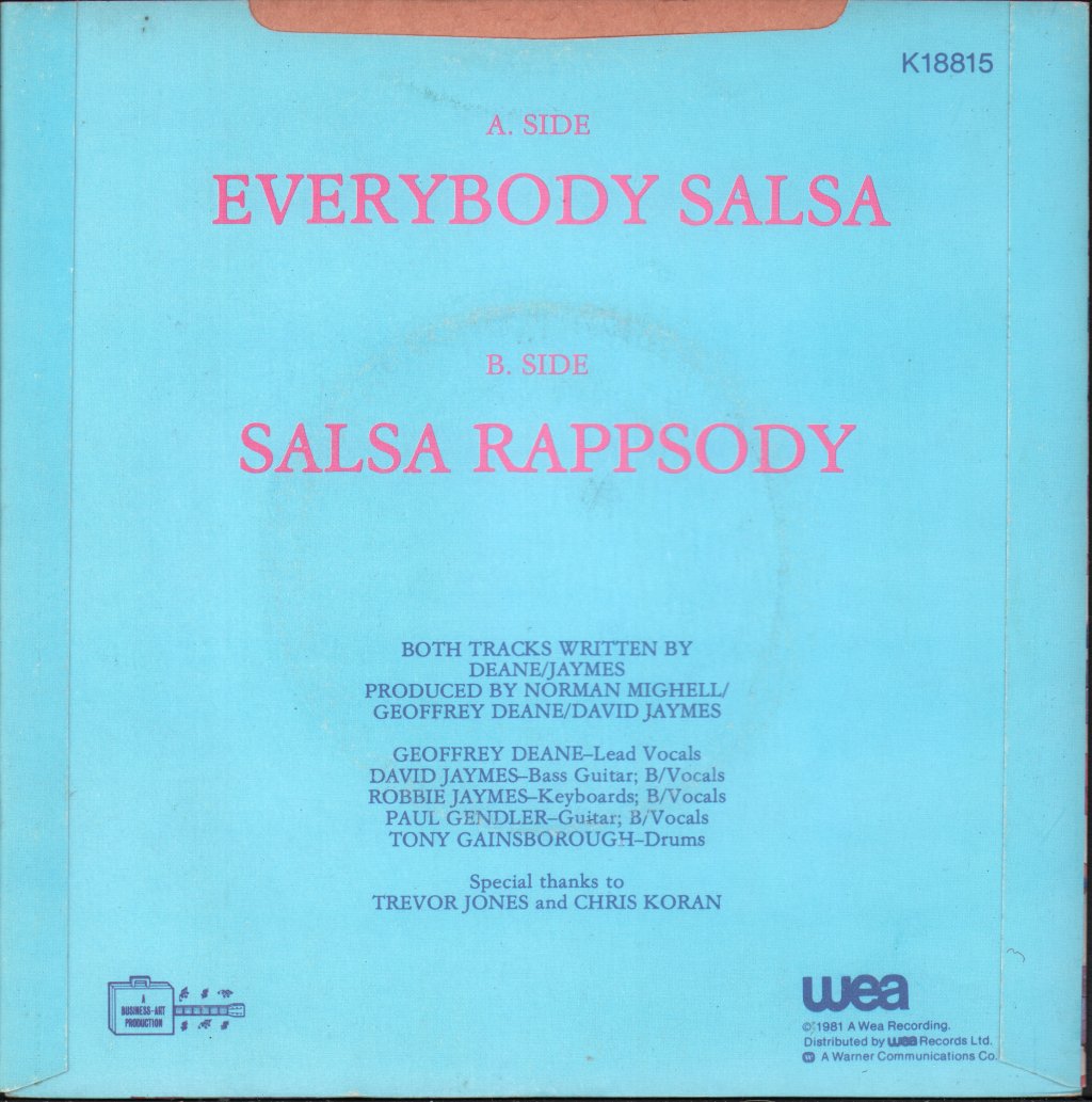 Modern Romance - Everybody Salsa - 7 Inch