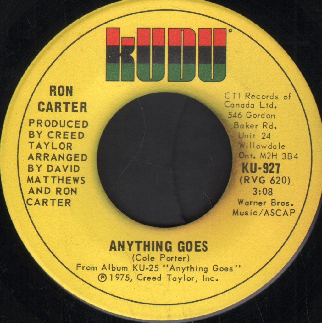 Ron Carter - Anything Goes - 7 Inch