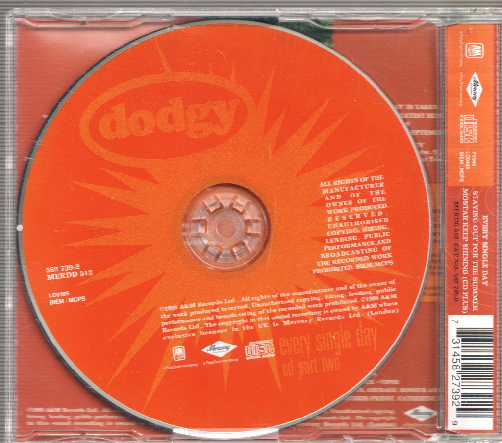 Dodgy - Every Single Day - Cd