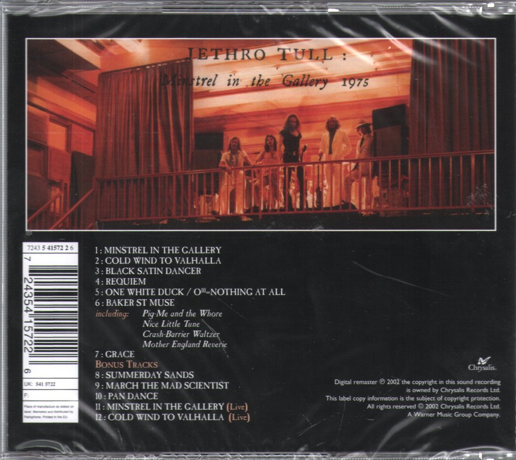 Jethro Tull - Minstrel In the Gallery - Cd