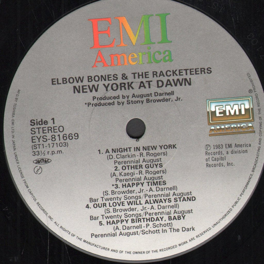 Elbow Bones And The Racketeers - New York At Dawn - Lp