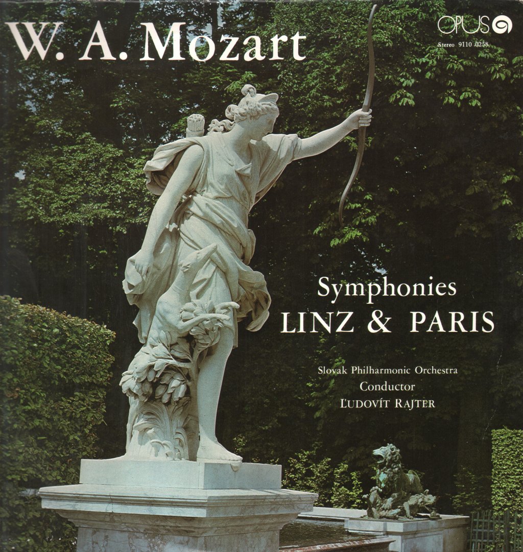 Ľudovit Rajter / Slovak Philharmonic Orchestra - W.A. Mozart - Symphonies Linz & Paris - Lp