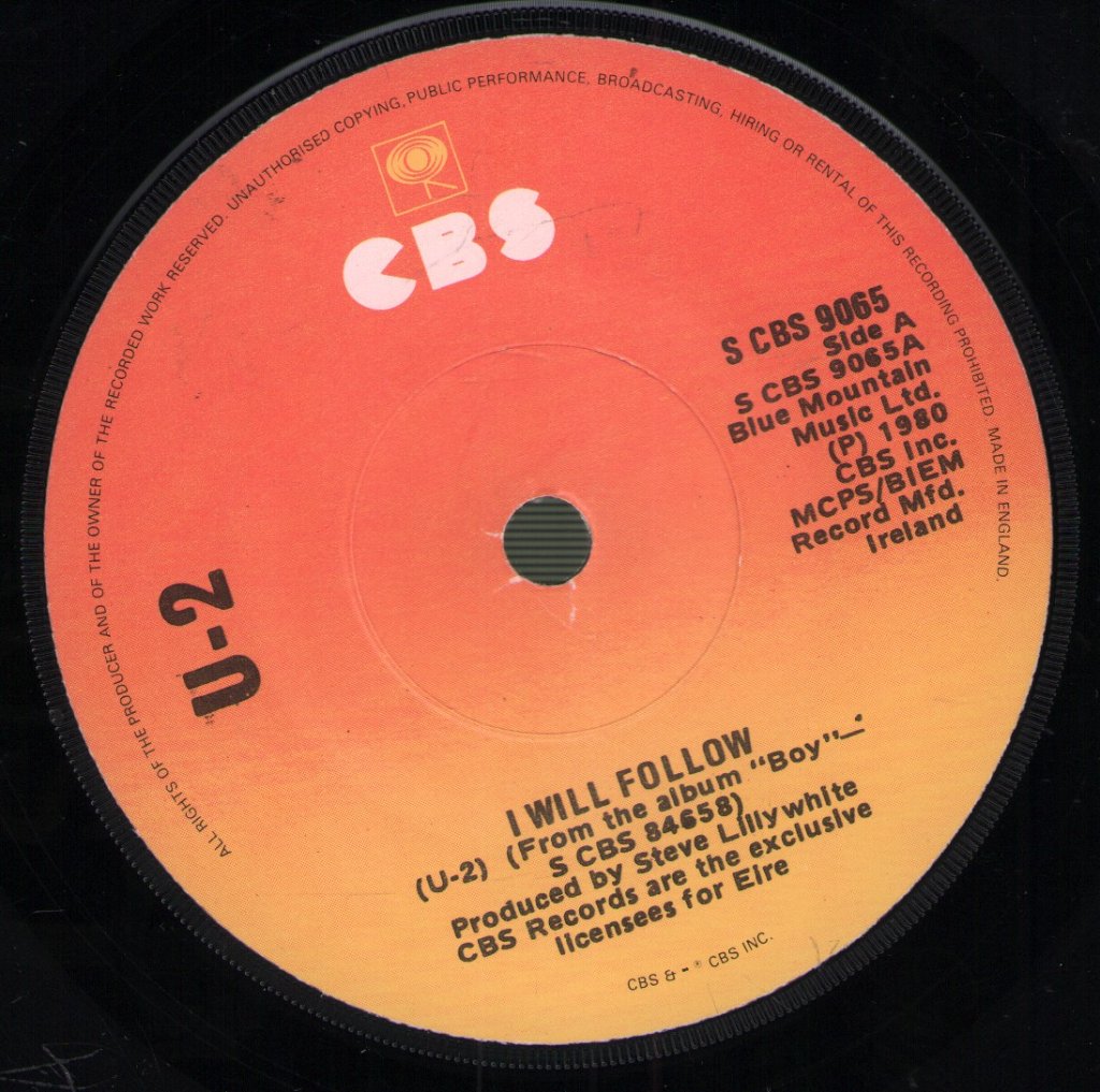 U2 - I Will Follow - 7 Inch