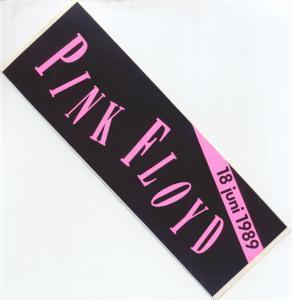 Pink Floyd - Mungersdorfer Stadion Cologne 18/6/89 - Sticker