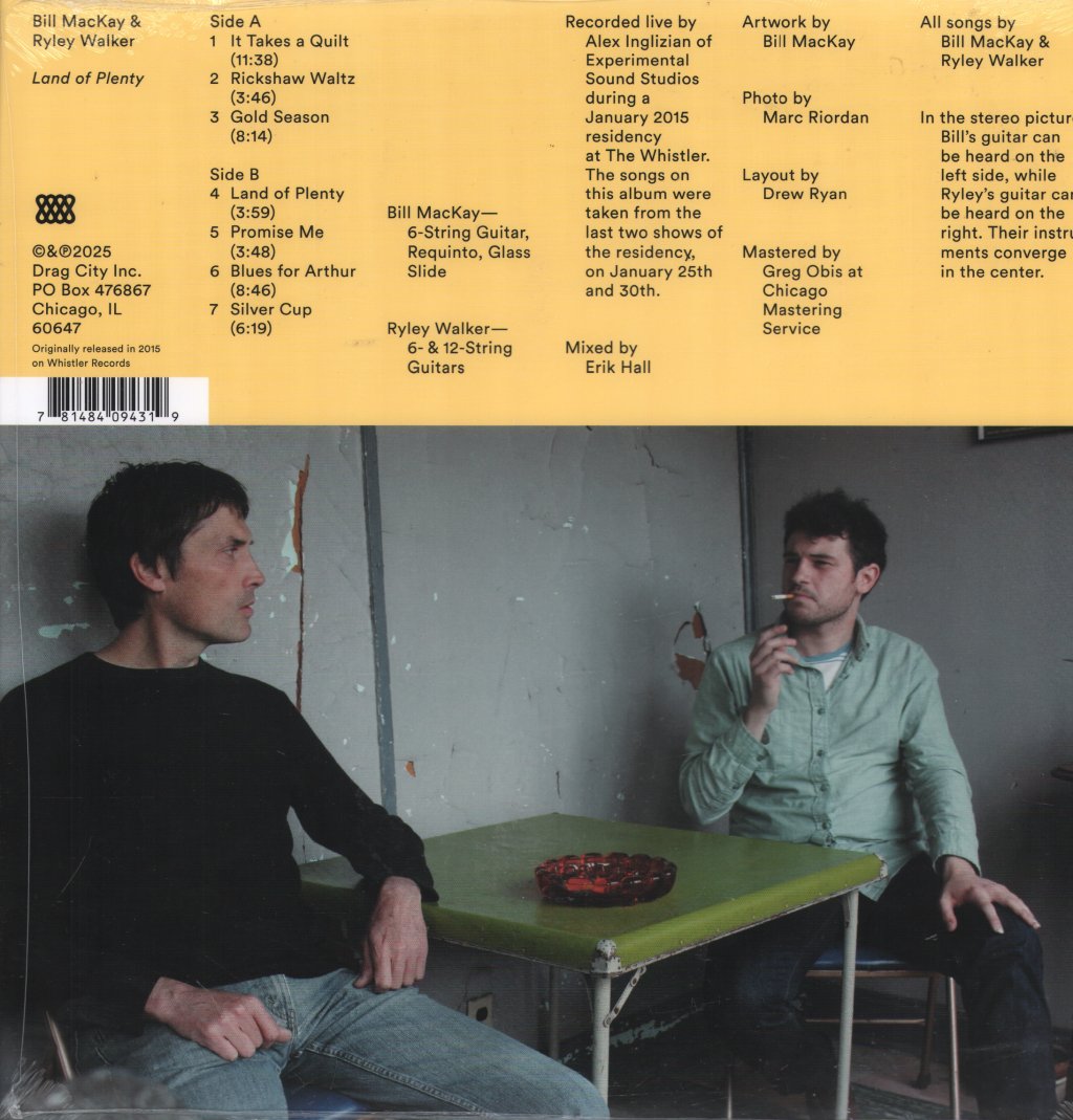 Bill Mackay And Ryley Walker - Land of Plenty - Lp