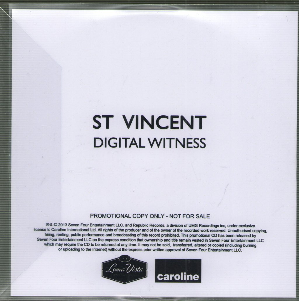 St Vincent - Digital Witness - Cdr
