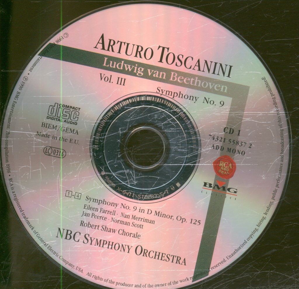 NBC Symphony Orchestra, Arturo Toscanini - Beethoven - Symphony No. 9 · Missa Solemnis - Double Cd