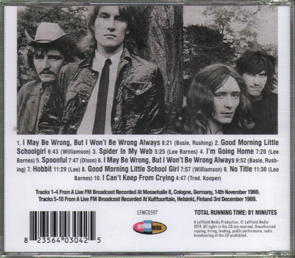 Ten Years After - 1969 Broadcasts - Cd