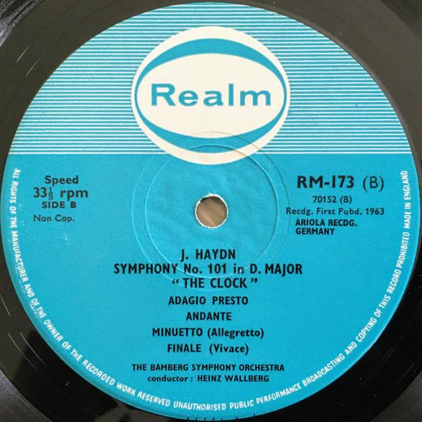 bamberg symphony orchestra - Mozart Symphony No. 40 In G Minor K.550 / Haydn: Symphony No. 101 In D (Clock) - Lp