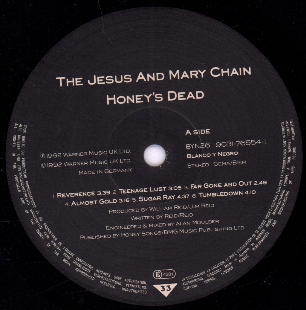 Jesus And Mary Chain - Honey's Dead - Lp