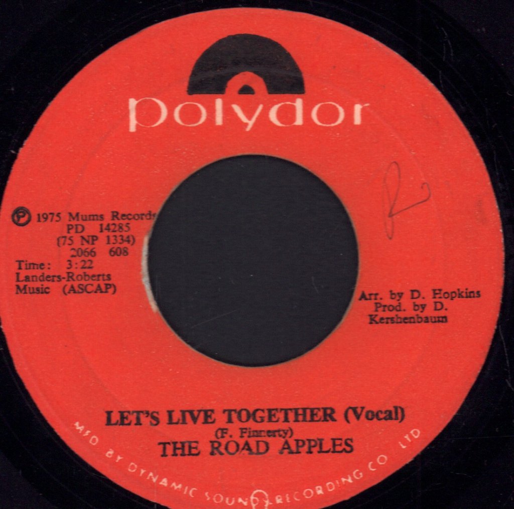 Road Apples - Let's Live Together - 7 Inch