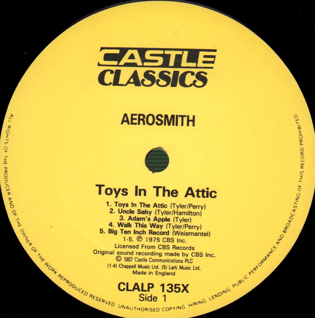 Aerosmith - Toys In The Attic - Lp