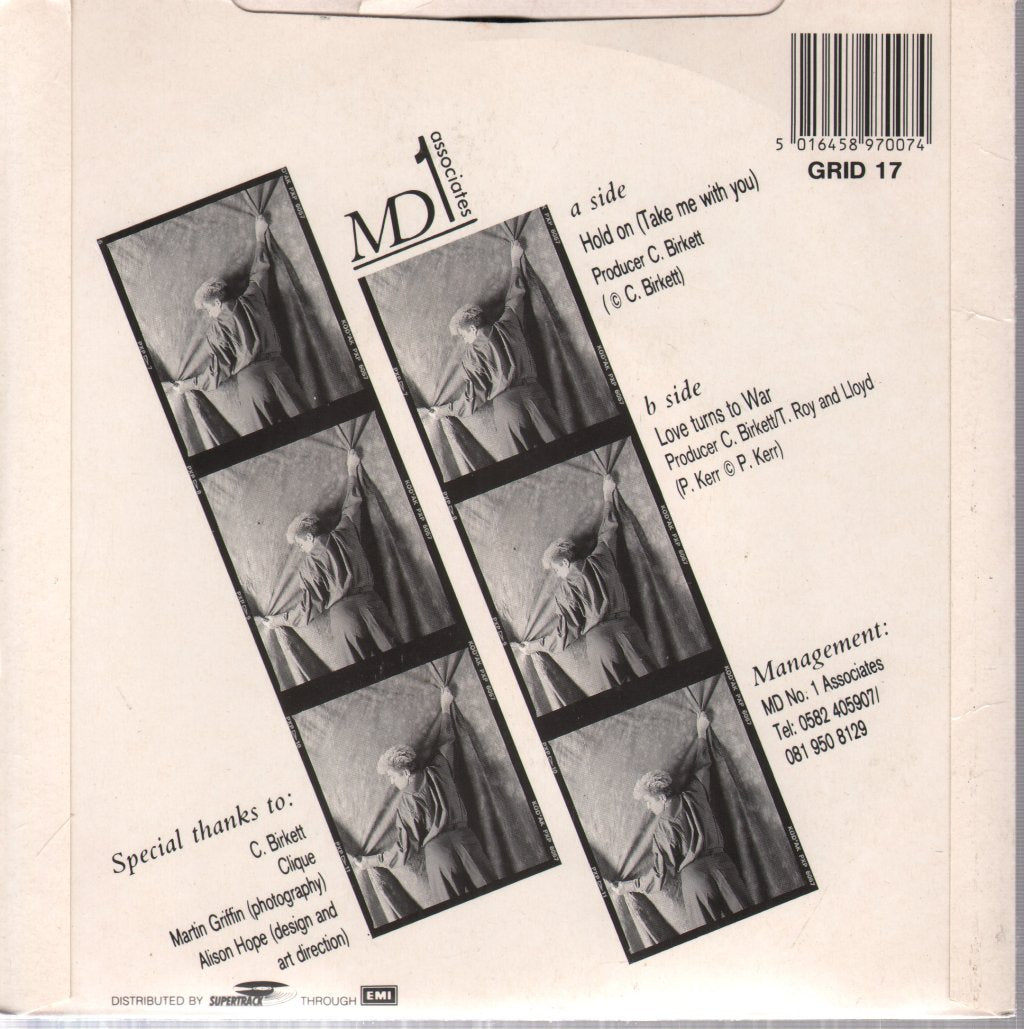 Paul Kerr - Hold On (Take Me With You) - 7 Inch