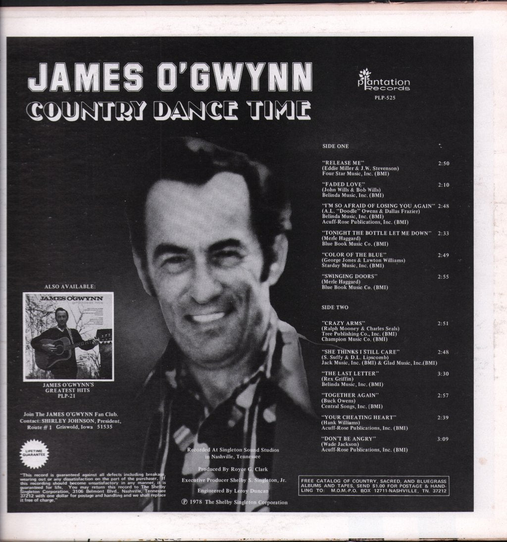James O'Gwynn - Country Dance Time - Lp