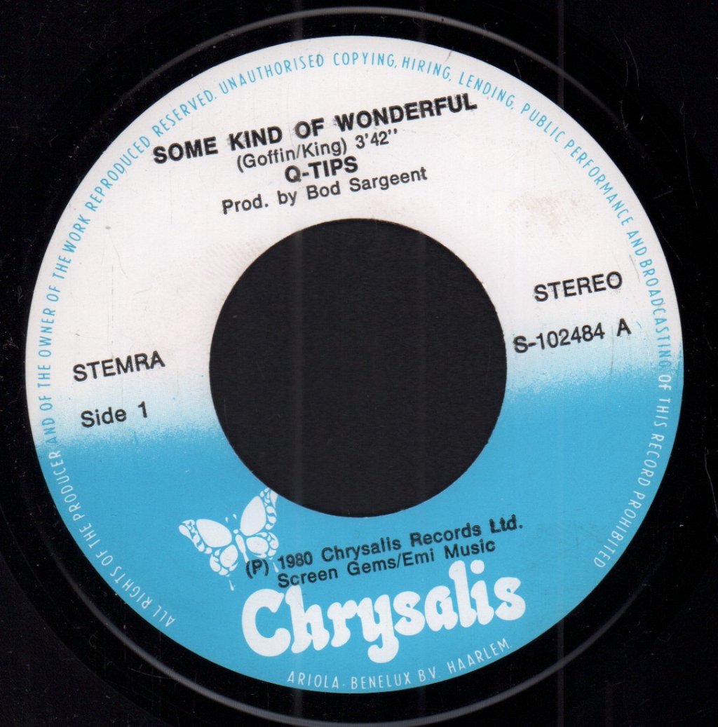 Q-Tips Featuring Paul Young - Some Kind Of Wonderful - 7 Inch
