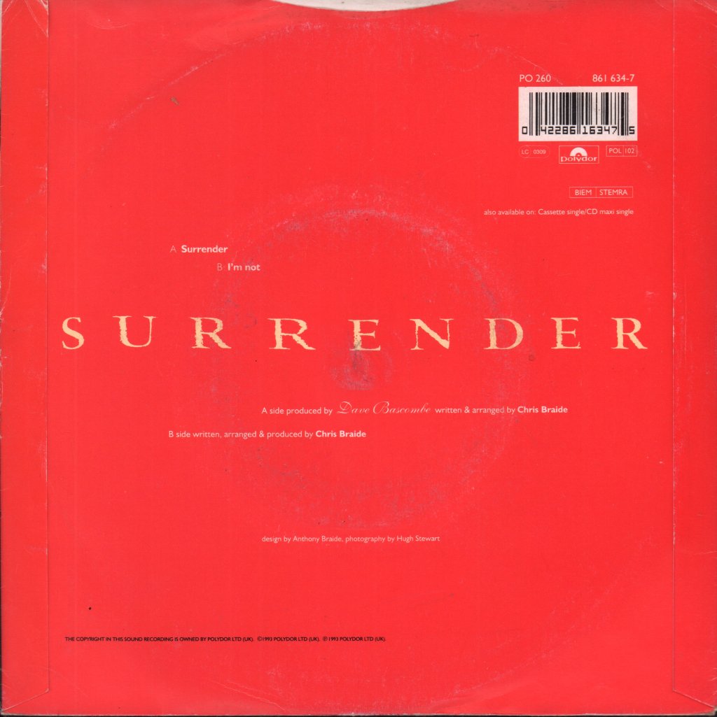 Chris Braide - Surrender - 7 Inch