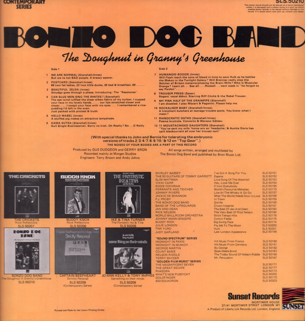 Bonzo Dog Band - Doughnut In Granny's Greenhouse - Lp