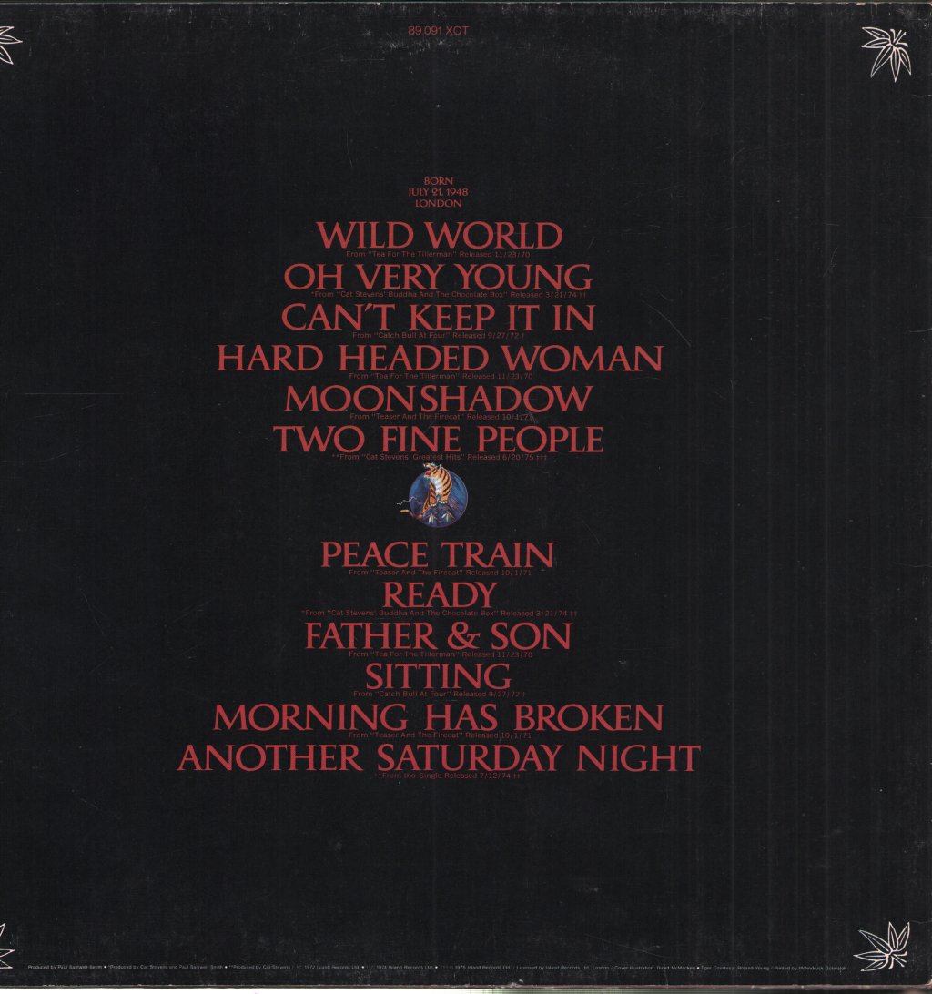 Cat Stevens - Greatest Hits - Lp