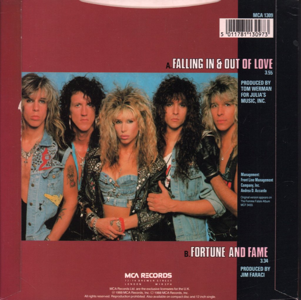 Femme Fatale - Falling In And Out Of Love - 7 Inch