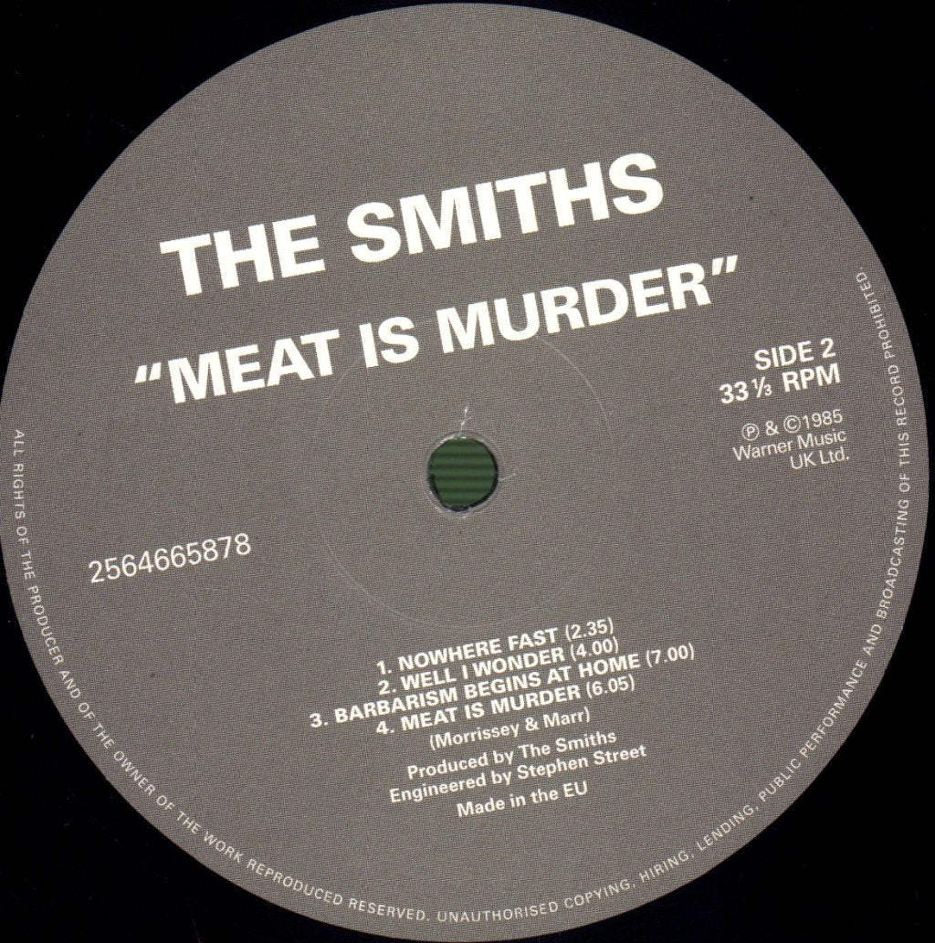 Smiths - Meat Is Murder - Lp