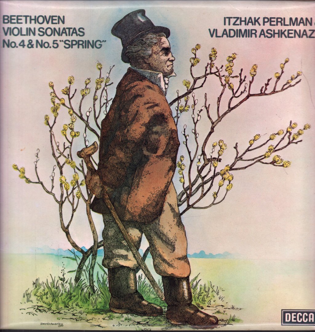 Itzhak Perlman And Vladimir Ashkenazy - Beethoven Violin Sonatas No.s 4 And 5 spring - Lp
