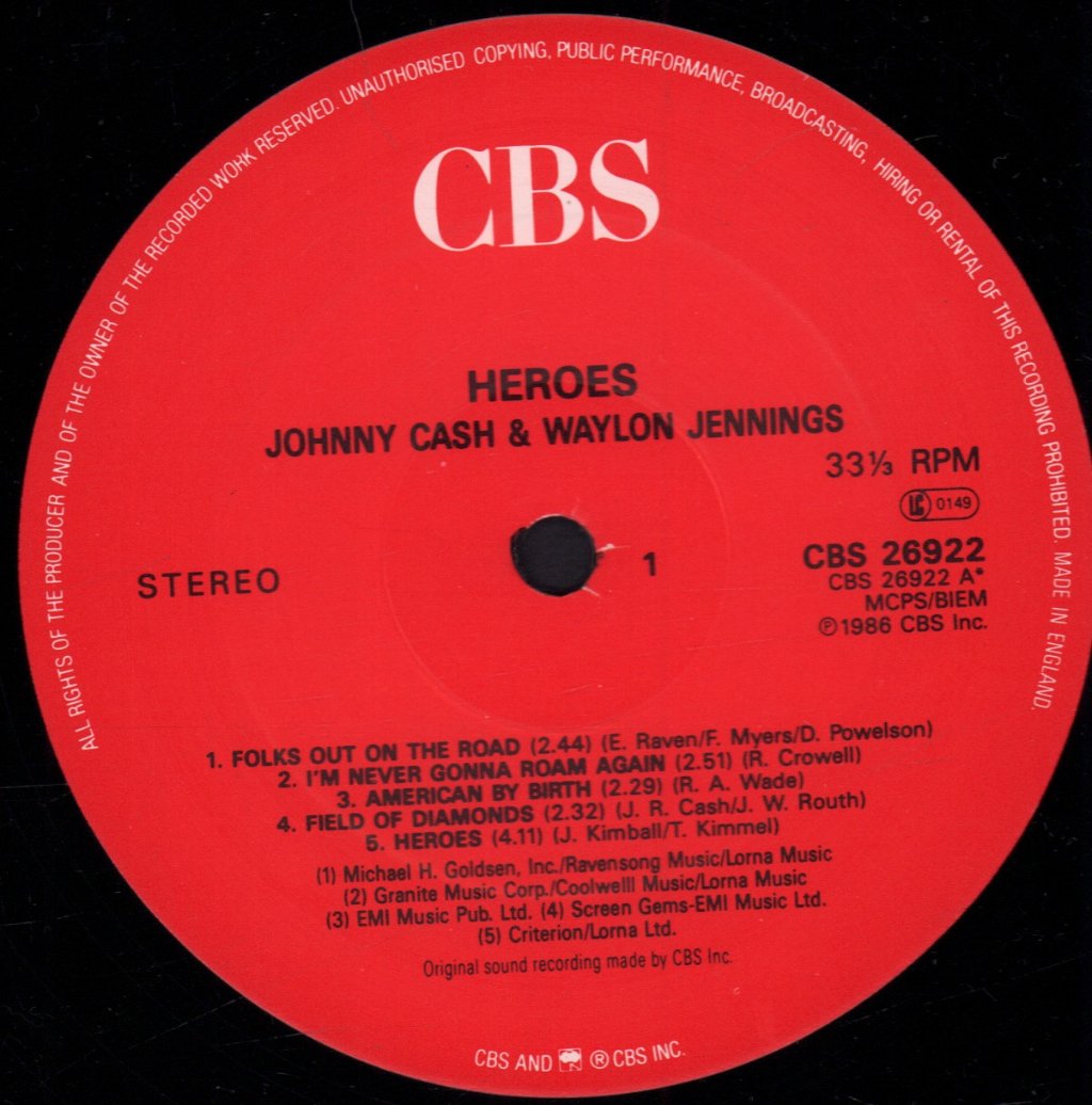 Johnny Cash - Heroes - Lp