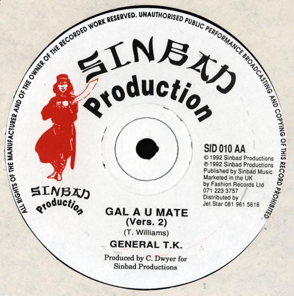 General T.K. - Make Love To You / Gal A U Mate - 12 Inch