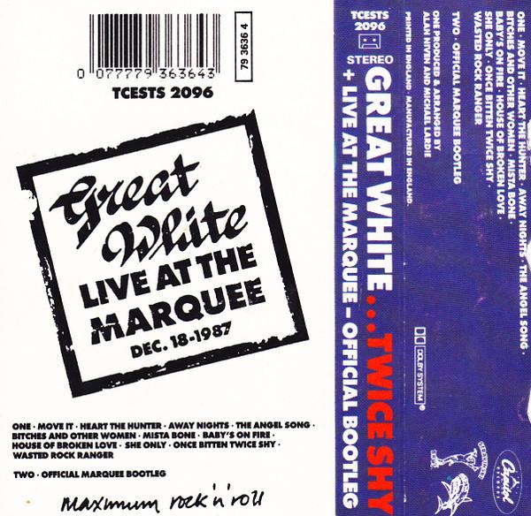 Great White - ...Twice Shy + Live At The Marquee - Double Cassette