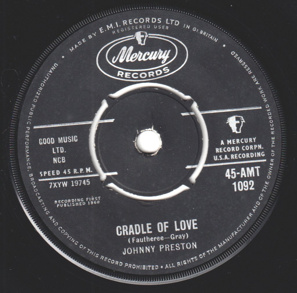 Johnny Preston - Cradle Of Love - 7 Inch