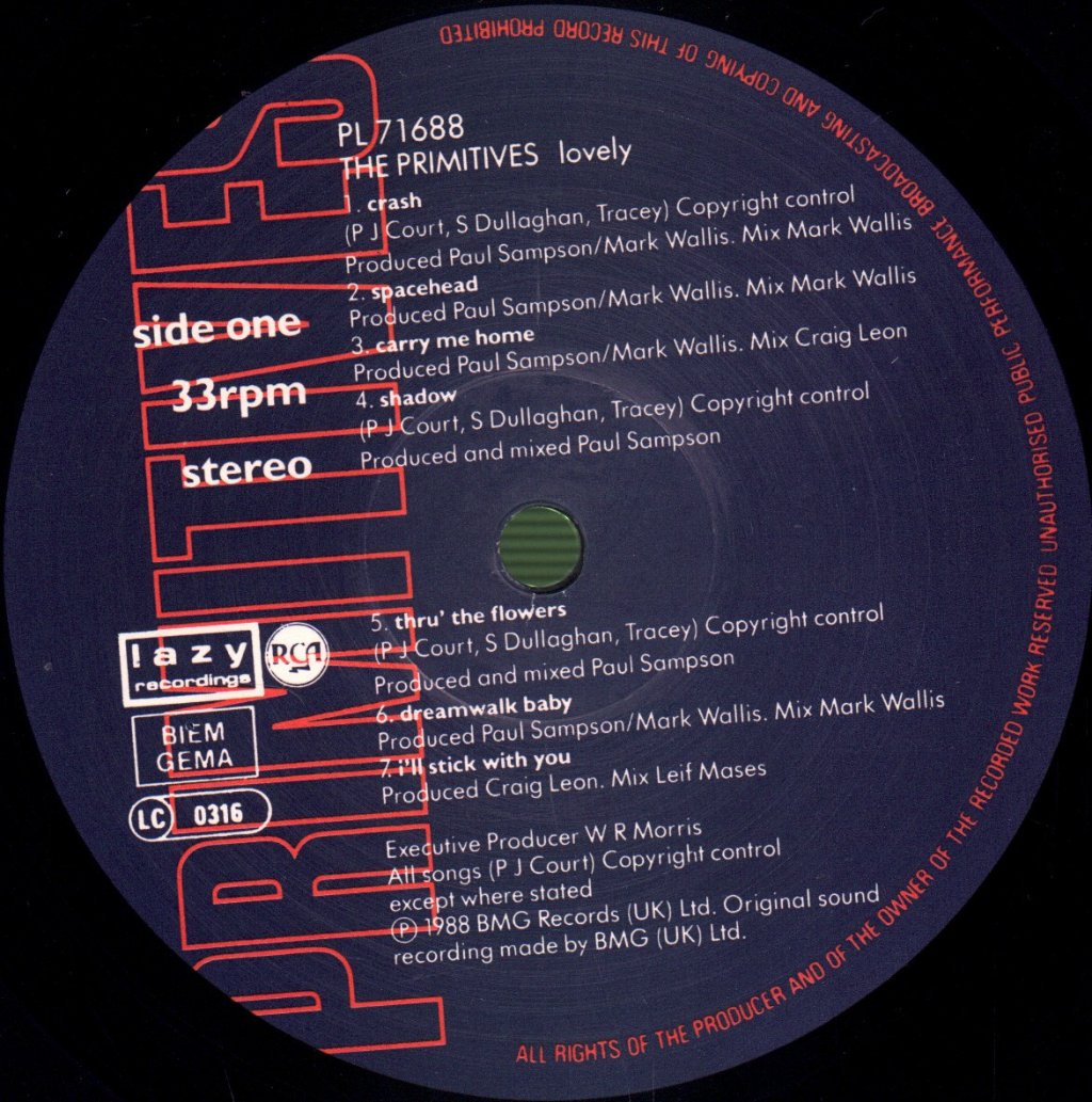 Primitives - Lovely - Lp