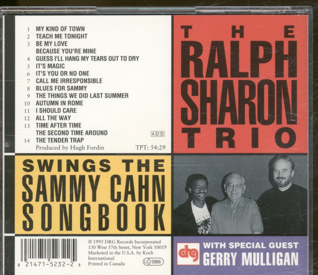 Ralph Sharon Trio - Swings The Sammy Cahn Songbook - Cd