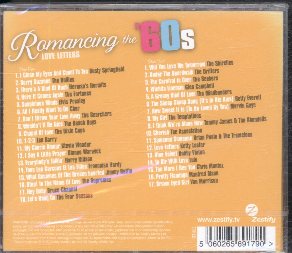 Various Artists - Romancing The '60s. Love Letters - Double Cd