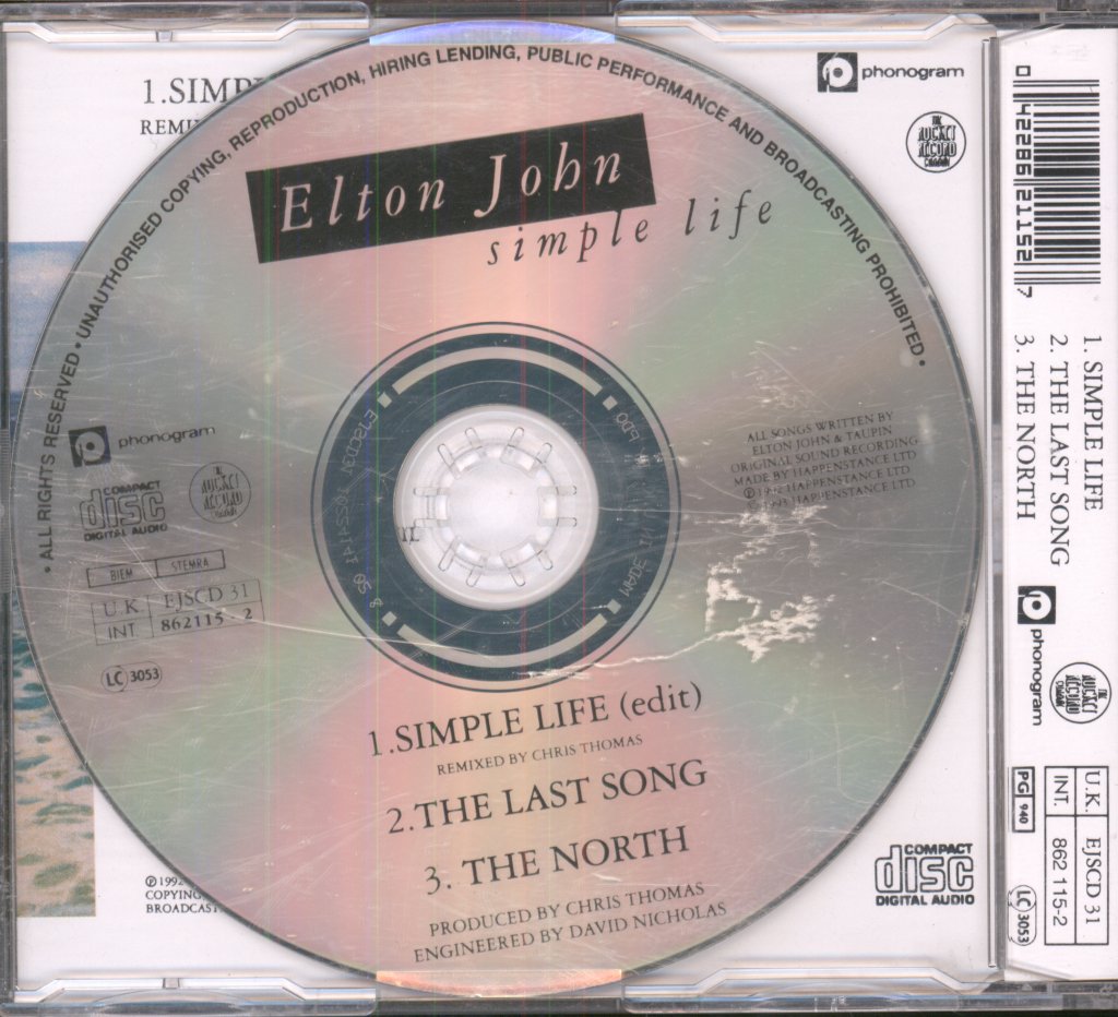 Elton John - Simple Life - Cd