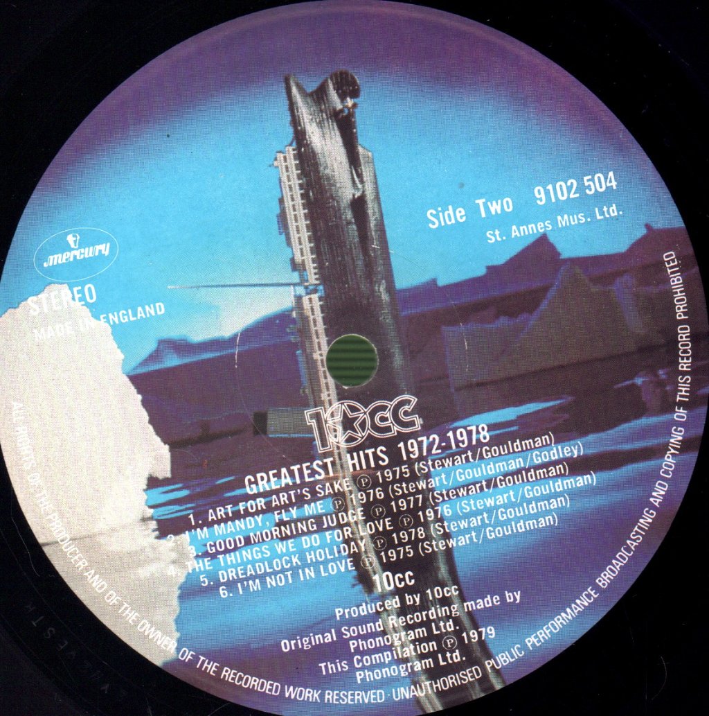 10cc - Greatest Hits 1972-1978 - Lp