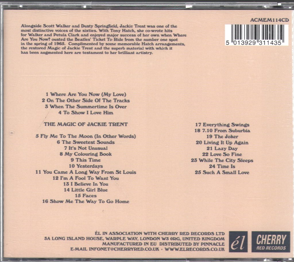 Jackie Trent - Magic Of Jackie Trent - Cd