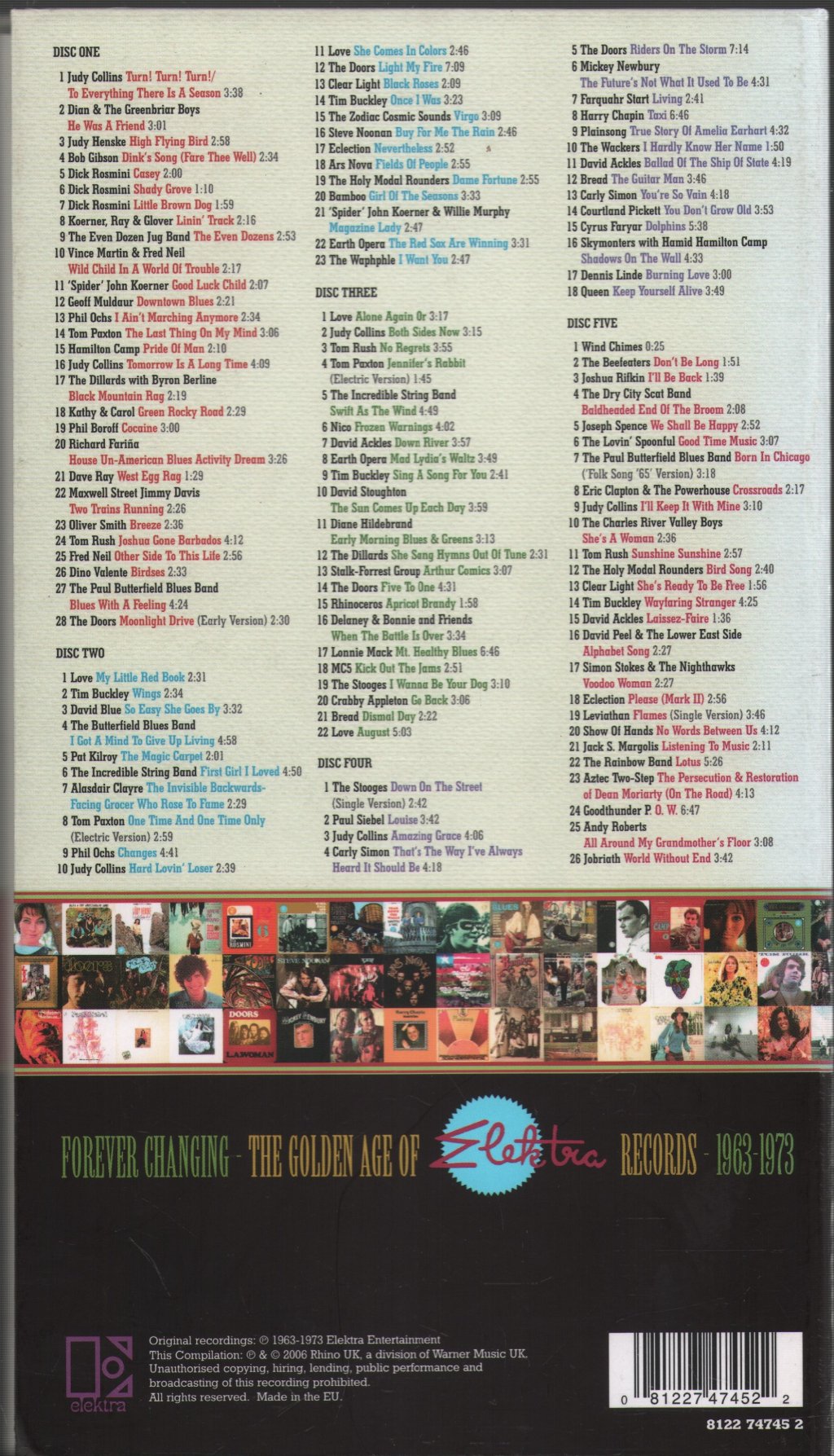 Various Artists - Forever Changing (The Golden Age Of Elektra Records - 1963-1973) - Cd Set