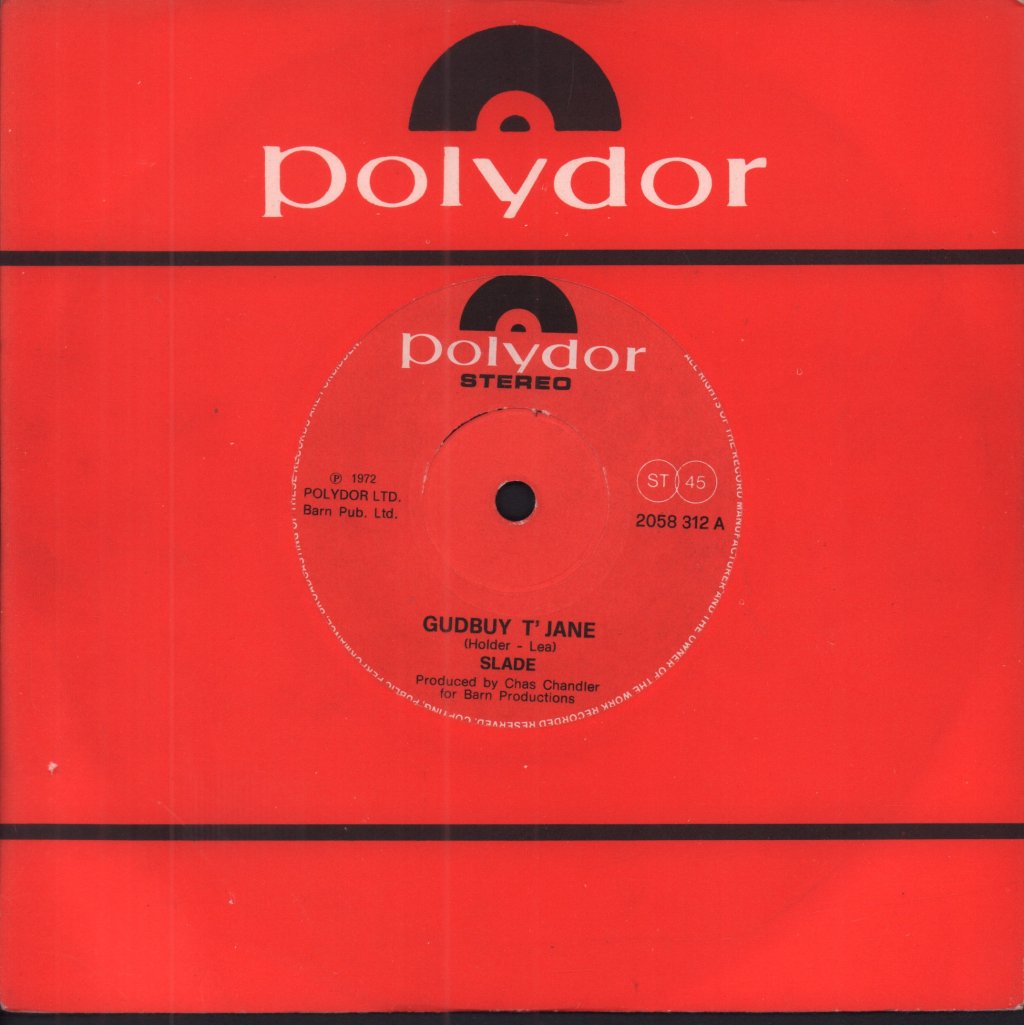 Slade - Gudbuy T'jane - 7 Inch