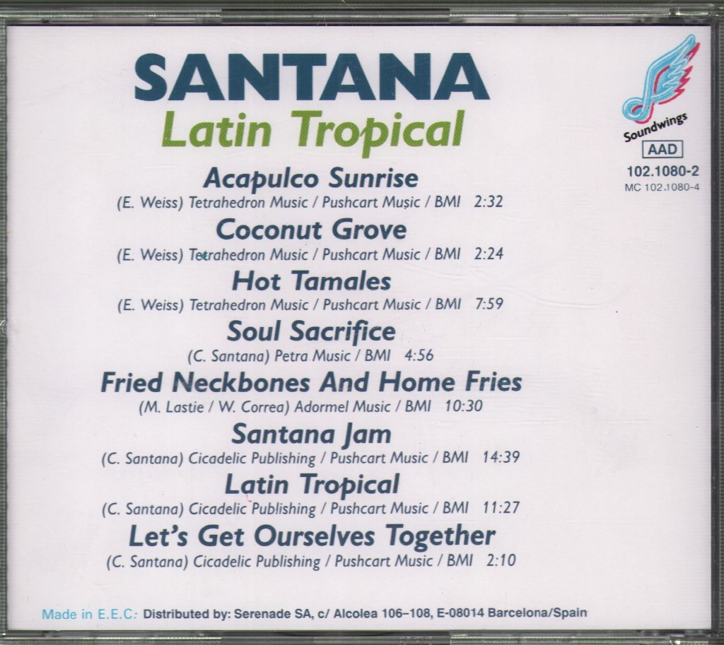 Santana - Latin Tropical - Cd