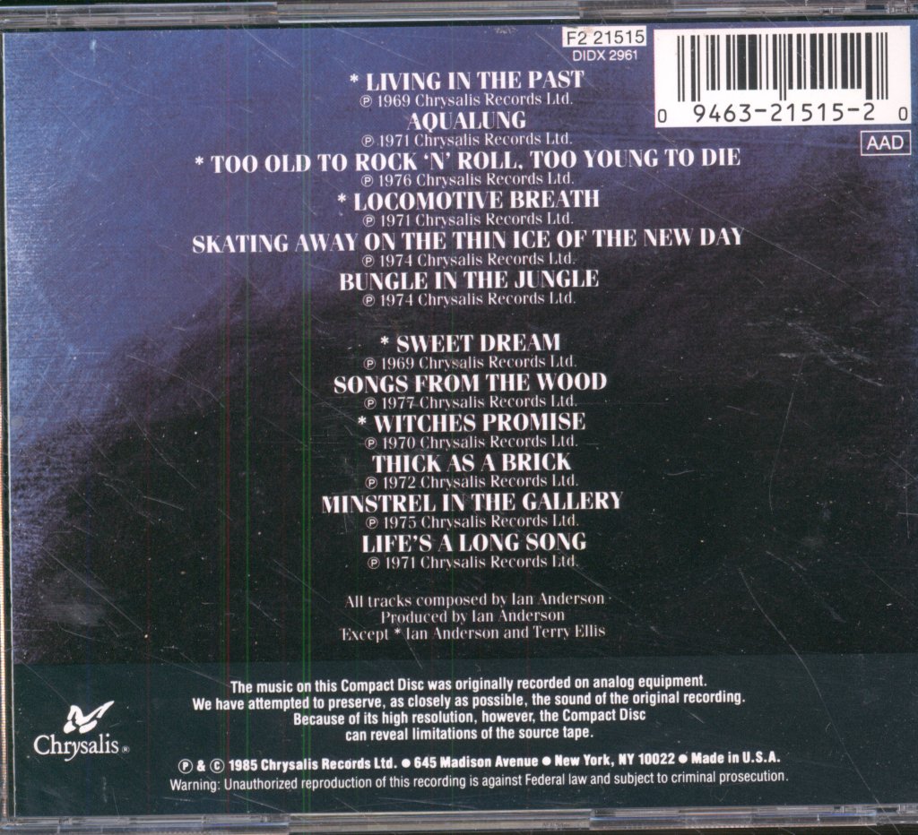 Jethro Tull - Original Masters - Cd