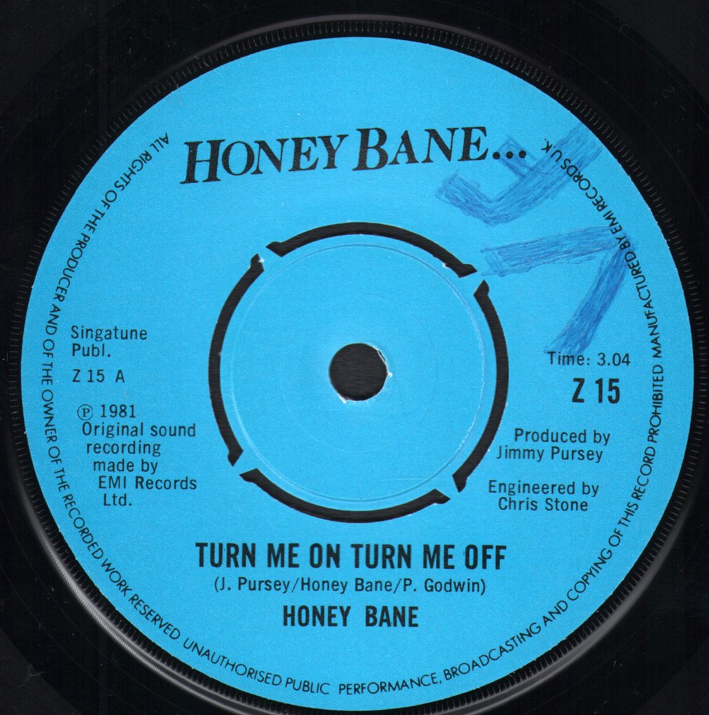 Honey Bane - Turn Me On Turn Me Off - Double 7 Inch