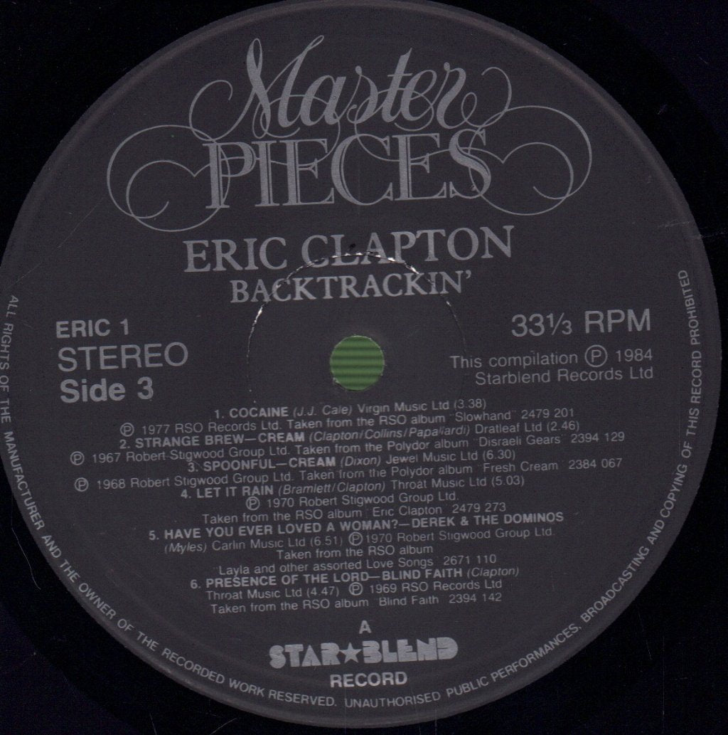 Eric Clapton - Backtrackin' - Double Lp