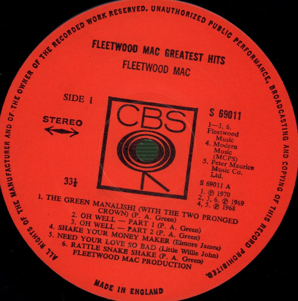 Fleetwood Mac - Greatest Hits - Lp