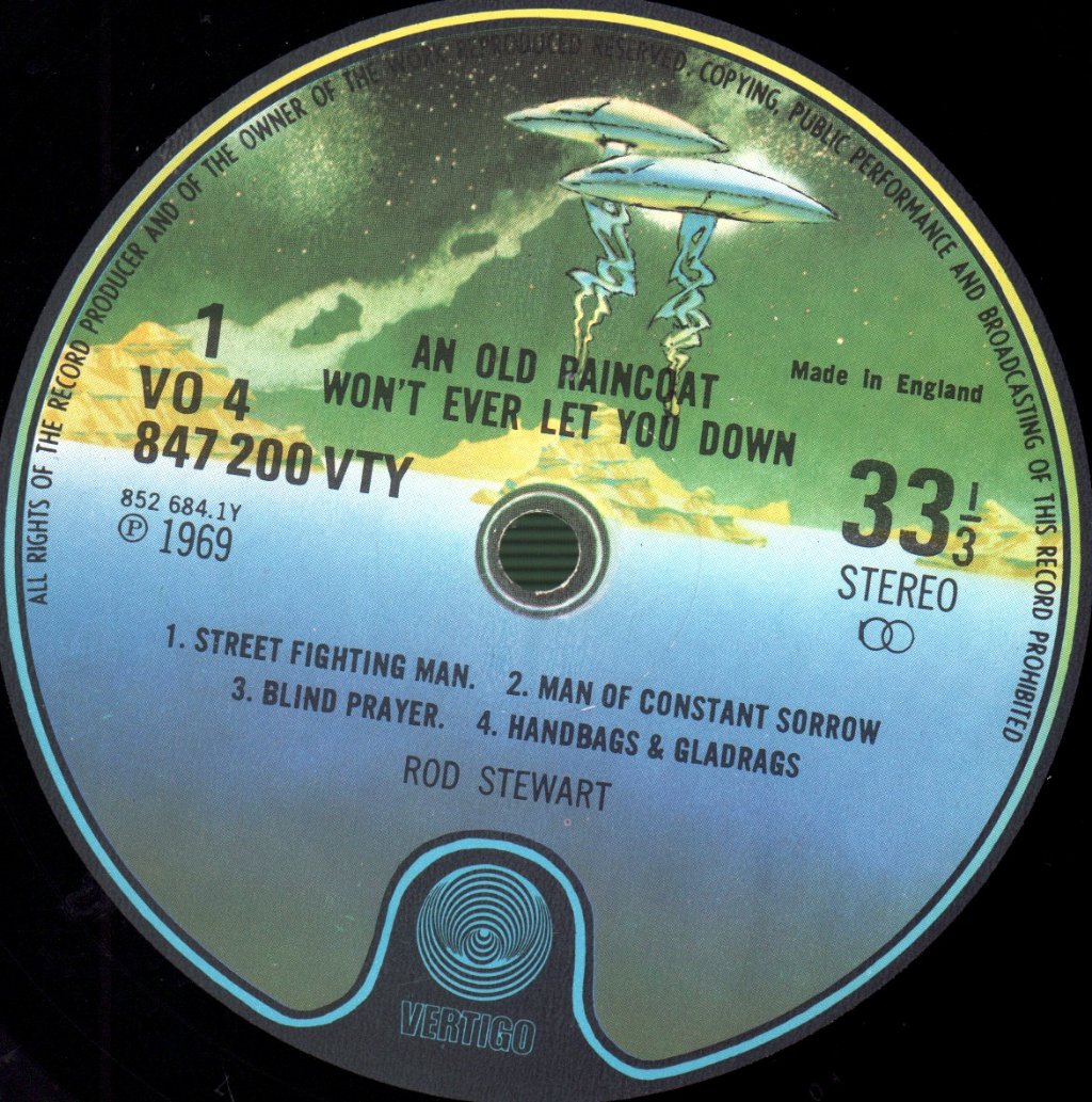 Rod Stewart - An Old Raincoat Won't Ever Let You Down - Lp