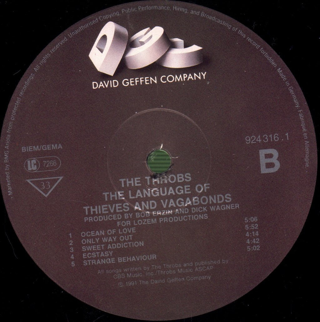 Throbs - Language Of Thieves And Vagabonds - Lp