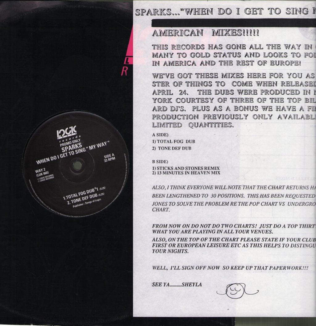Sparks - When Do I Get To Sing "My Way" - 12 Inch