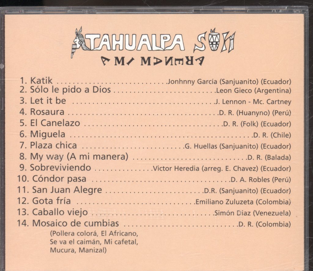 Atahualpa Son - A Mi Manera - Cd