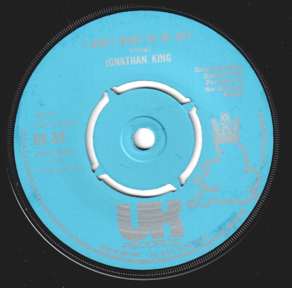Jonathan King - Hooked On A Feeling - 7 Inch