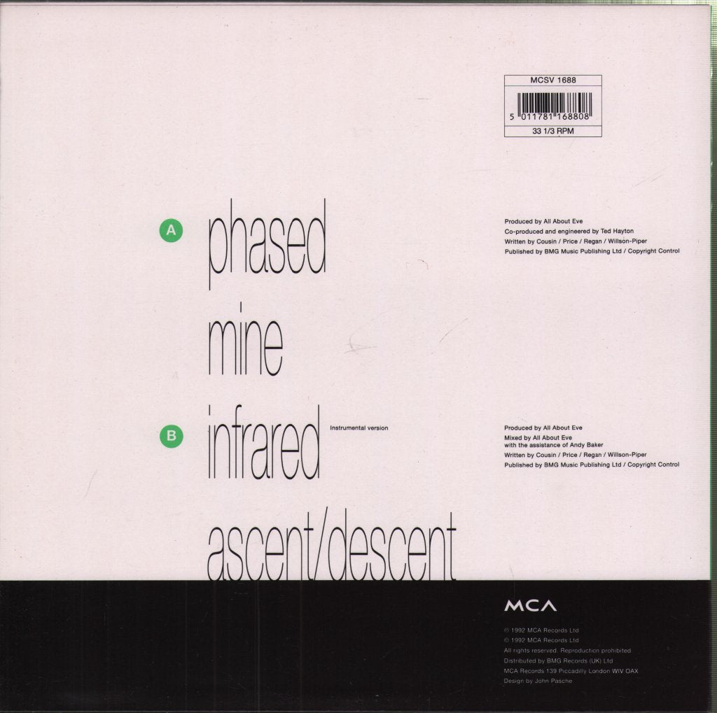 All About Eve - Phased - 10 Inch