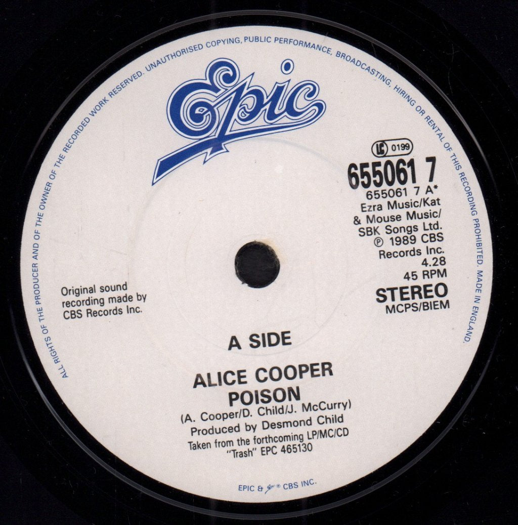 Alice Cooper - Poison - 7 Inch